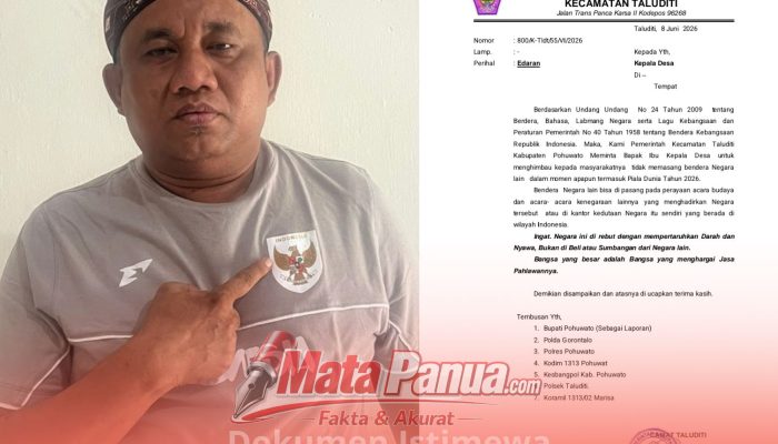 Perkuat Nasionalisme, Pemerintah Kecamatan Taluditi Larang Pengibaran Bendera Negara Asing